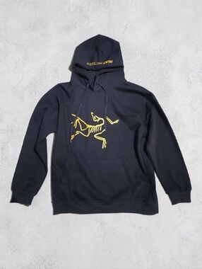Palace Arc'teryx Hooded Sweatshirt Black Gold Size L